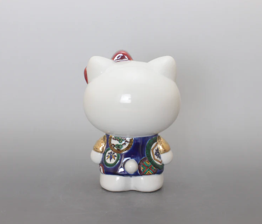 (Exclusive for Mr. Robert Forest) Hello Kitty, Kutani Ware Porcelain by Kazuyoshi Kitamura