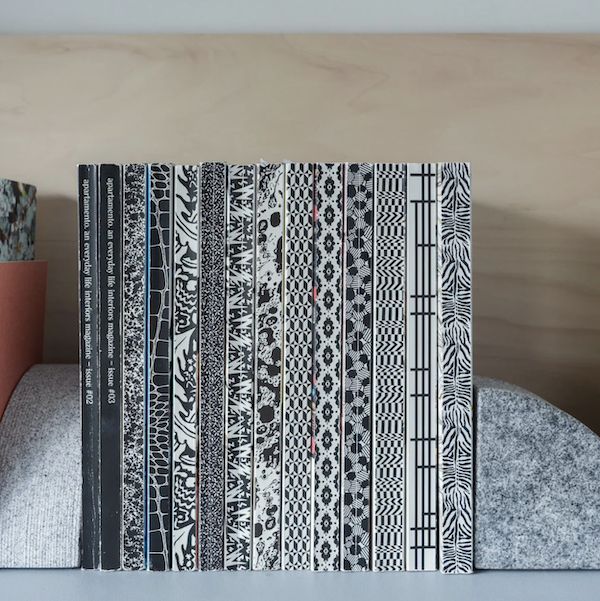 Aji Stone bookends — lifestyle image