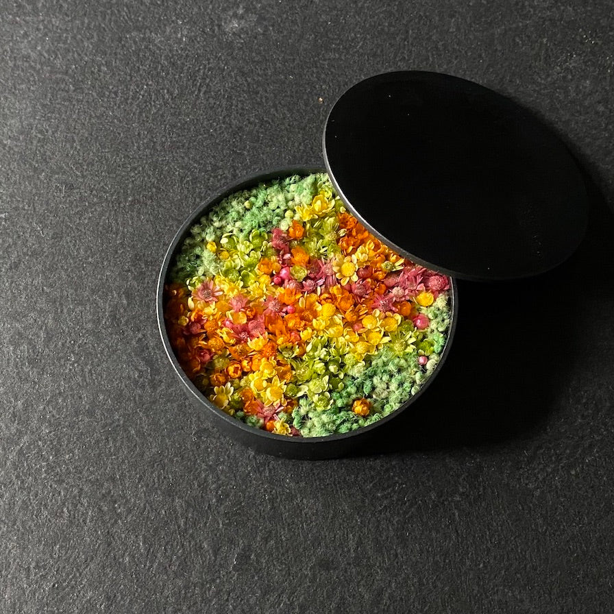 Medium: diameter 7.6 × height 2.2 cm (3 × 0.9 inches)