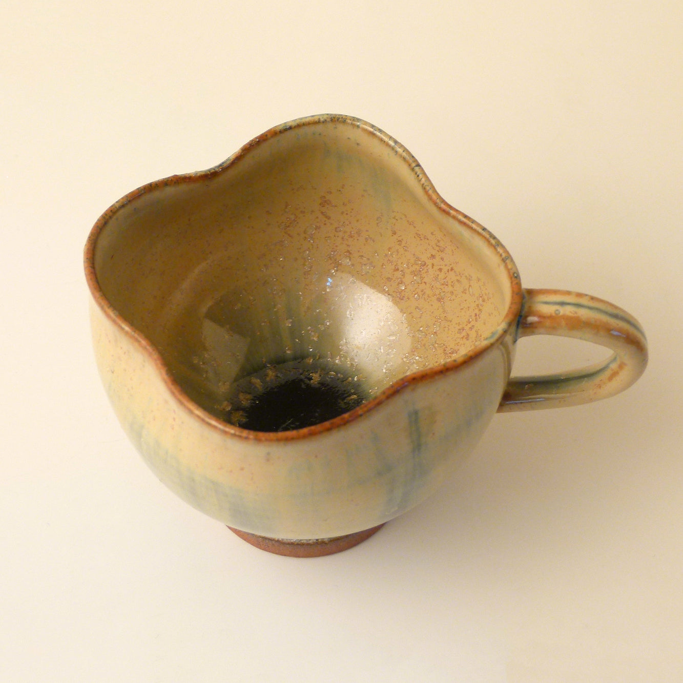 Galaxy Glaze Pottery Cup & Saucer　