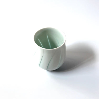 Hiroshi Taruta Seto Slim Porcelain Tea Cup<br>Style 1: φ 6.5 × H 8 cm