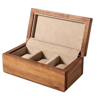 Walnut 3-Watch / Ivory