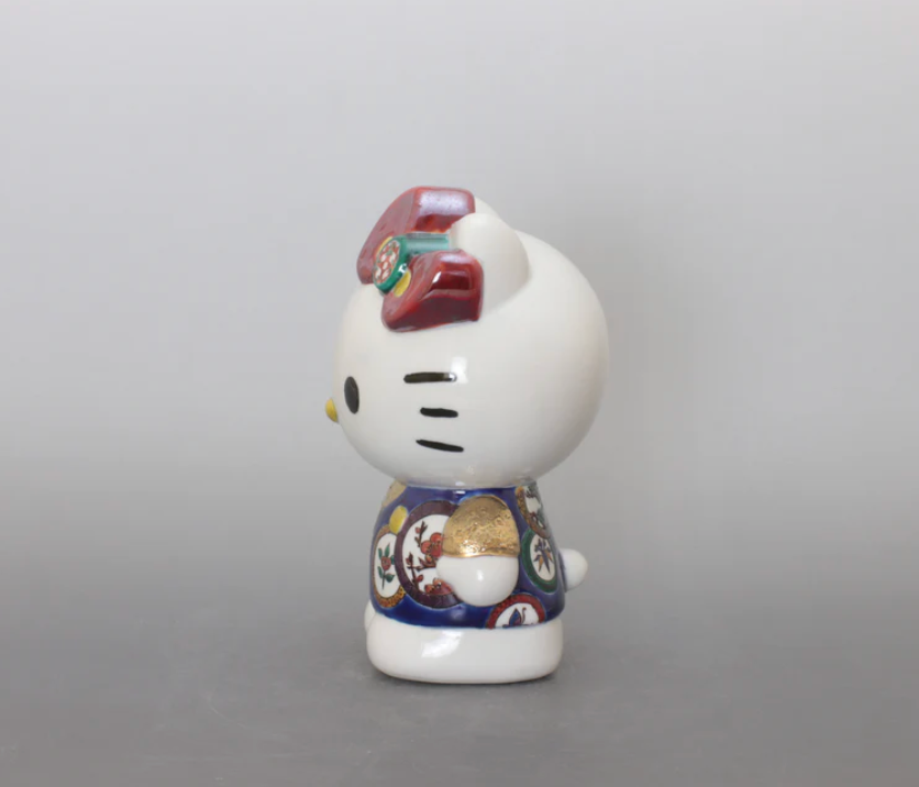 (Exclusive for Mr. Robert Forest) Hello Kitty, Kutani Ware Porcelain by Kazuyoshi Kitamura