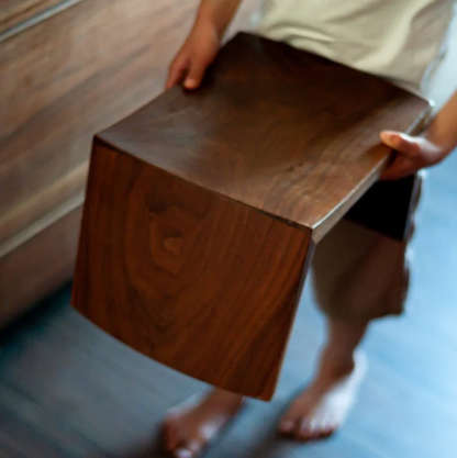 "Fumidai"  Solid Walnut Step Stool