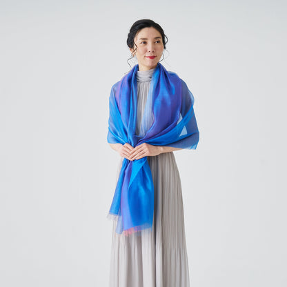 Ultra-Fine Silk Cashmere Stole "Gokusai"　