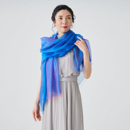 Ultra-Fine Silk Cashmere Stole "Gokusai"　