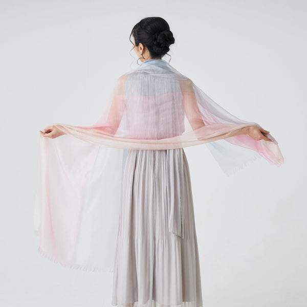 Ultra-Fine Silk Cashmere Stole Gokusai muto Yamanashi Good Design Award 2025 milestone birthday gift Japan
