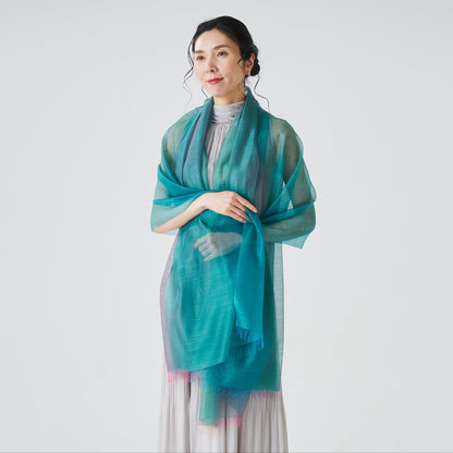 Ultra-Fine Silk Cashmere Stole "Gokusai"　