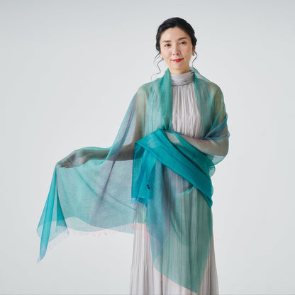 Ultra-Fine Silk Cashmere Stole "Gokusai"　
