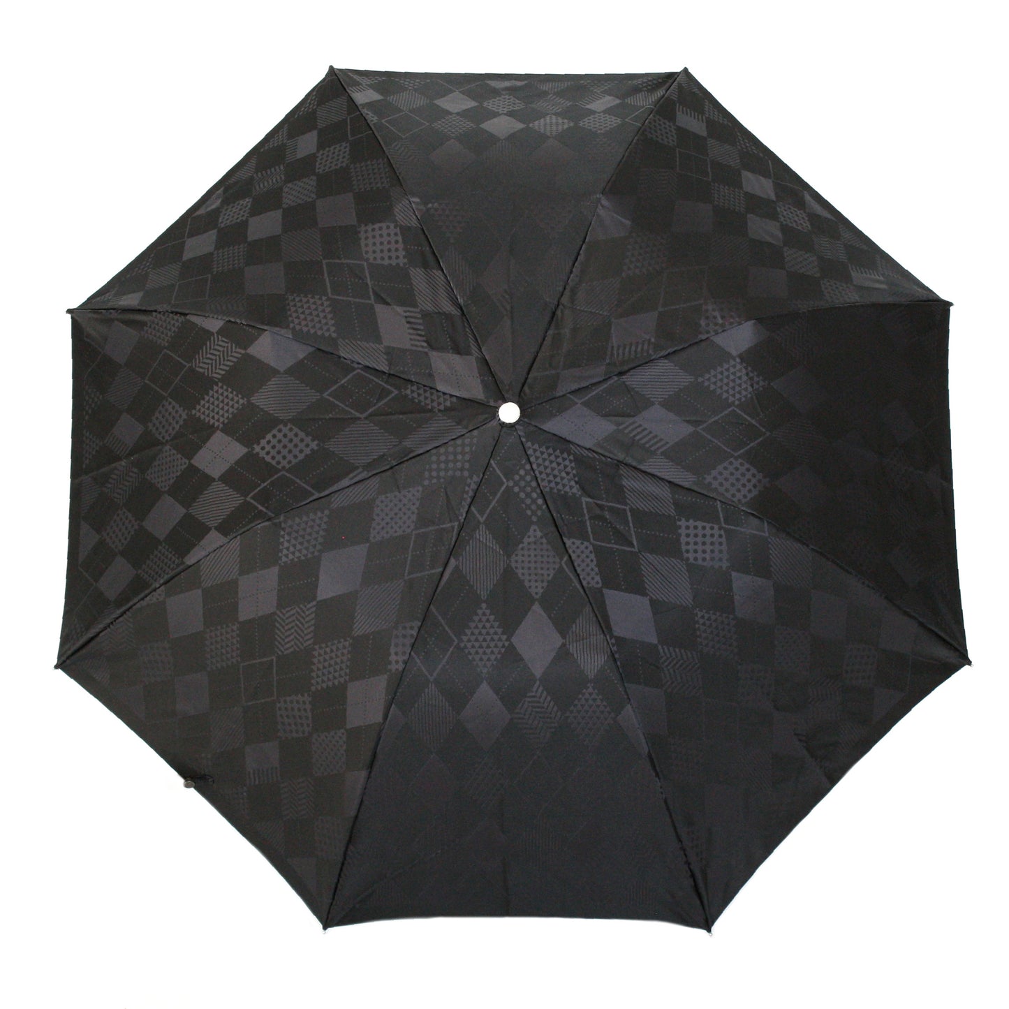 Anti-UV Rain & Sun Umbrella  "Monotone Argyle"