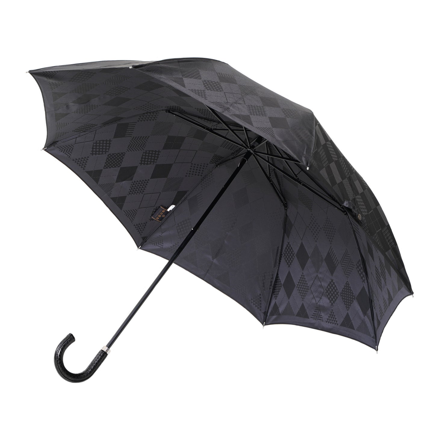 Anti-UV Rain & Sun Umbrella  "Monotone Argyle"