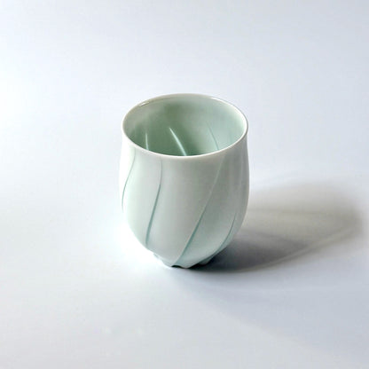 Hiroshi Taruta Seto Slim Porcelain Tea Cup<br>Style 3: φ 6.5 × H 8 cm