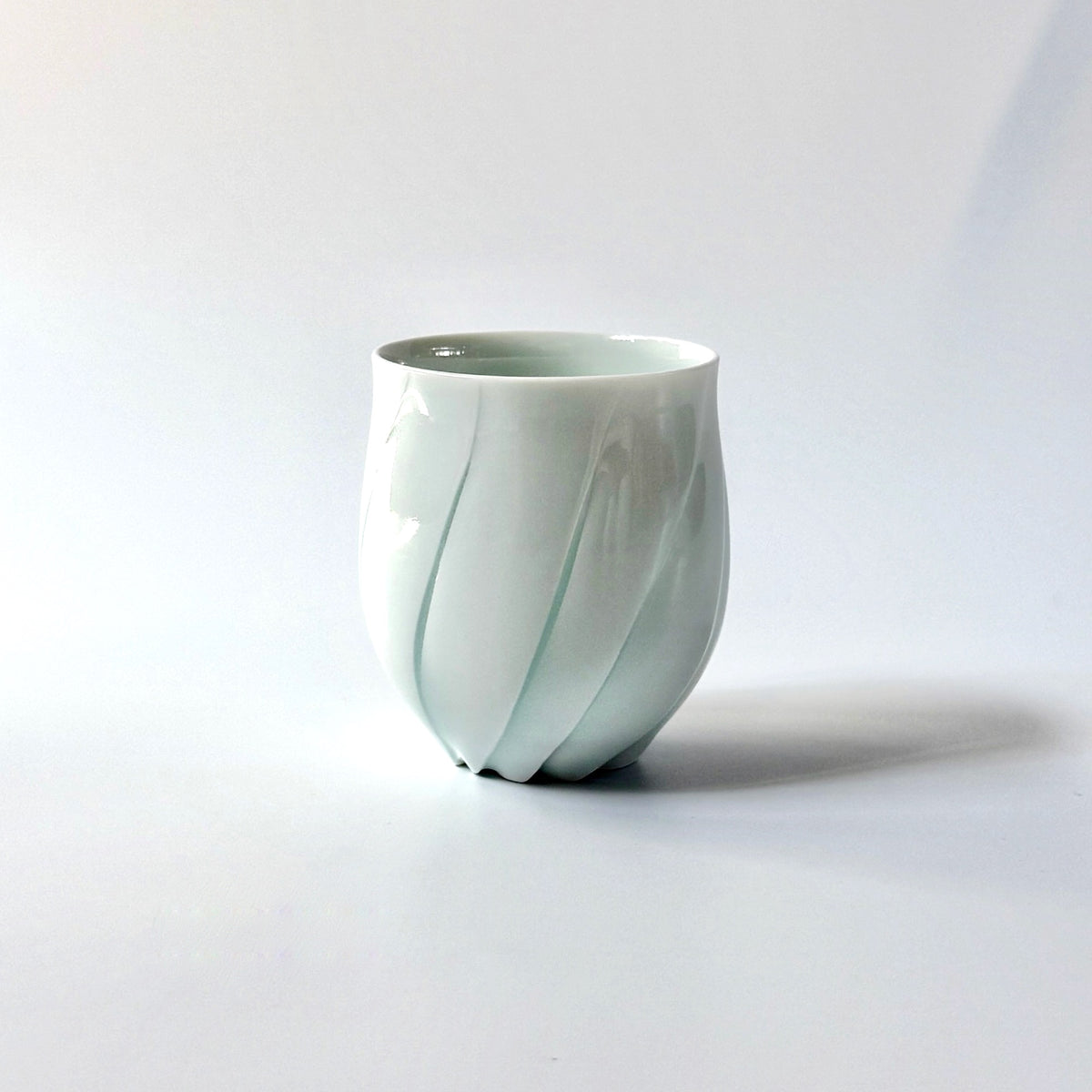 Hiroshi Taruta Seto Slim Porcelain Tea Cup<br>Style 4: φ 6.5 × H 8 cm