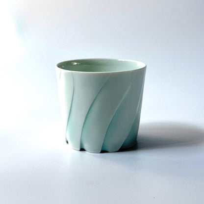 Hiroshi Taruta Seto Porcelain rocks Cup<br>Style 3: φ 8.5 × H 7.5 cm