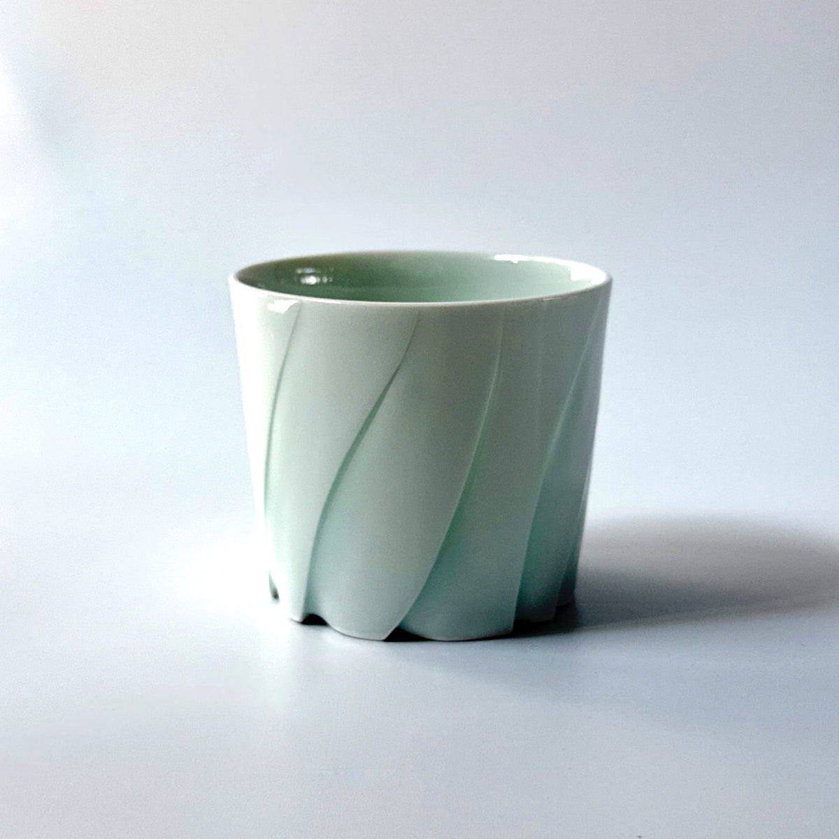 Hiroshi Taruta Seto Porcelain rocks Cup<br>Style 4: φ 8.5 × H 7.5 cm