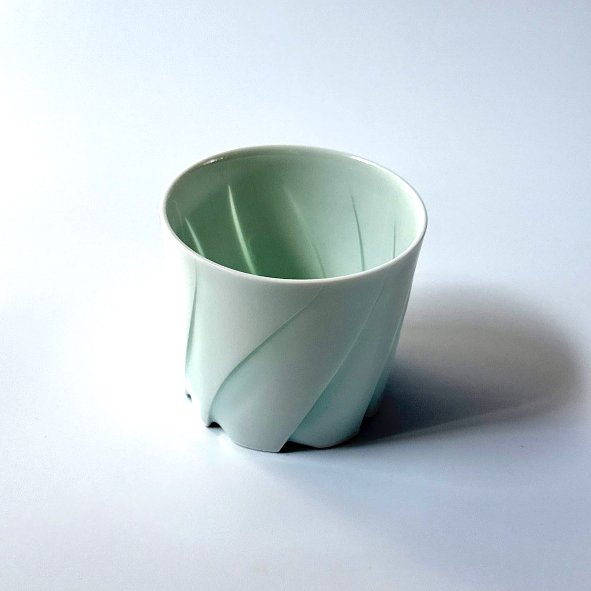 Hiroshi Taruta Seto Porcelain rocks Cup<br>Style 4: φ 8.5 × H 7.5 cm