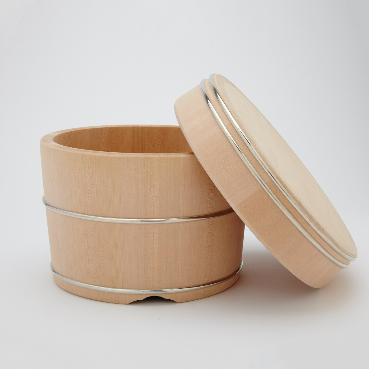 Natural Wood Rice Container