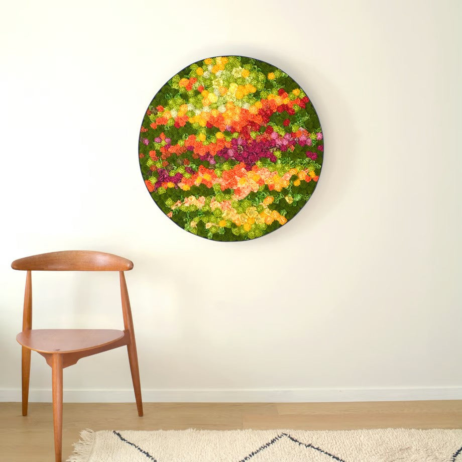 Preserved Flower Art Marumado Norihiko Kamei wall art wedding anniversary gift one of a kind Japan