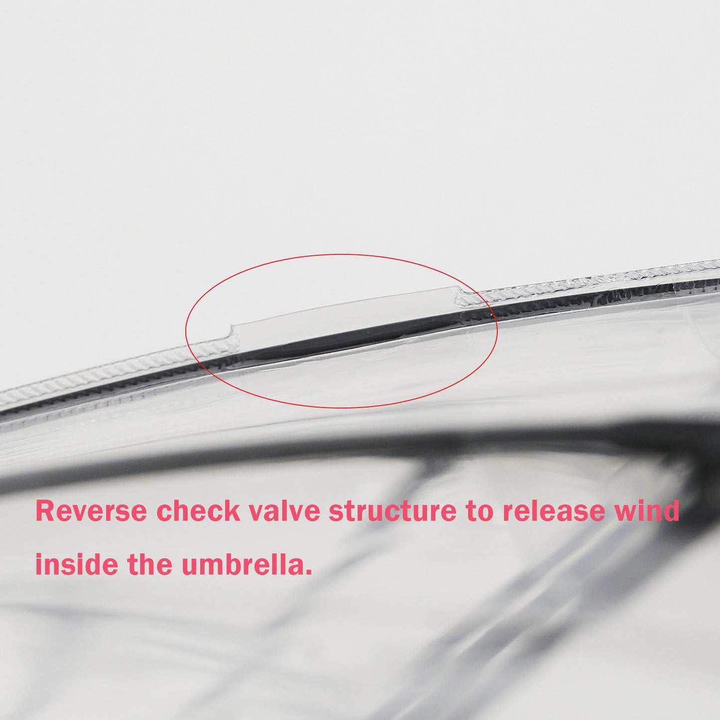 Valve structure to release wind