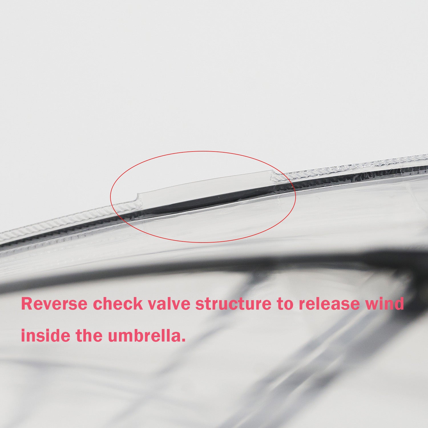 Valve structure to release wind