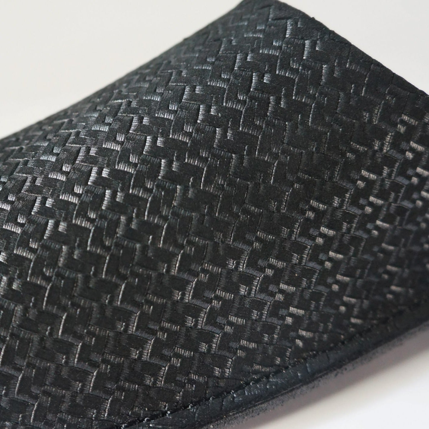 Room shoes "REELA" in Embossed Leather Black