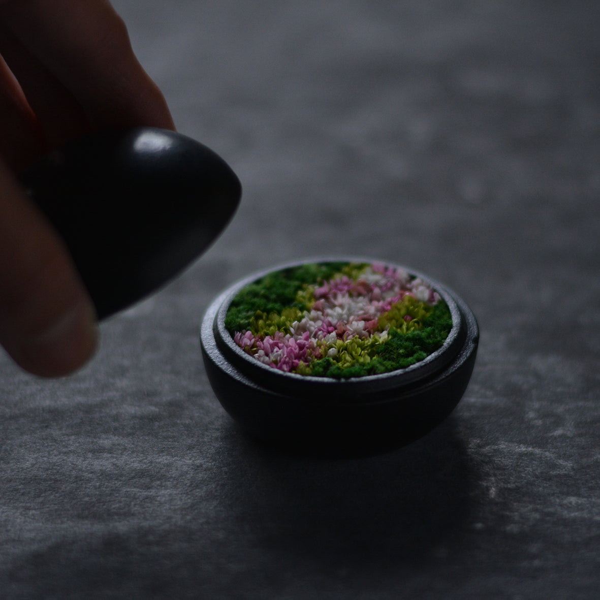 Preserved Flower Art Piece "Hanakogo"
