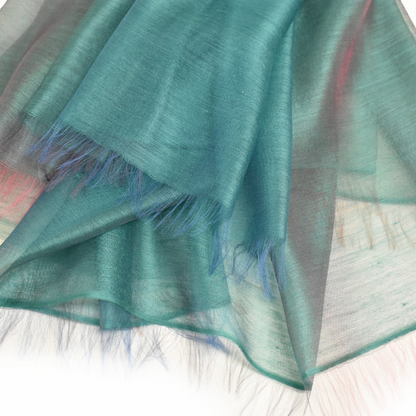Ultra-Fine Silk Cashmere Stole "Gokusai"　