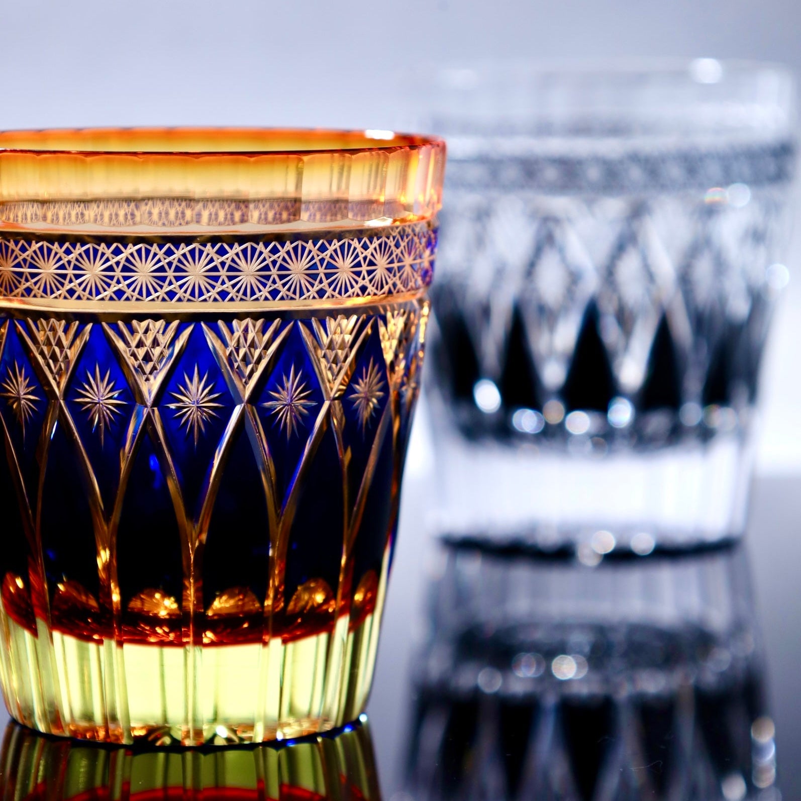Japanese style cut glass Baroque Chikaraishi wedding anniversary gift luxury Japan