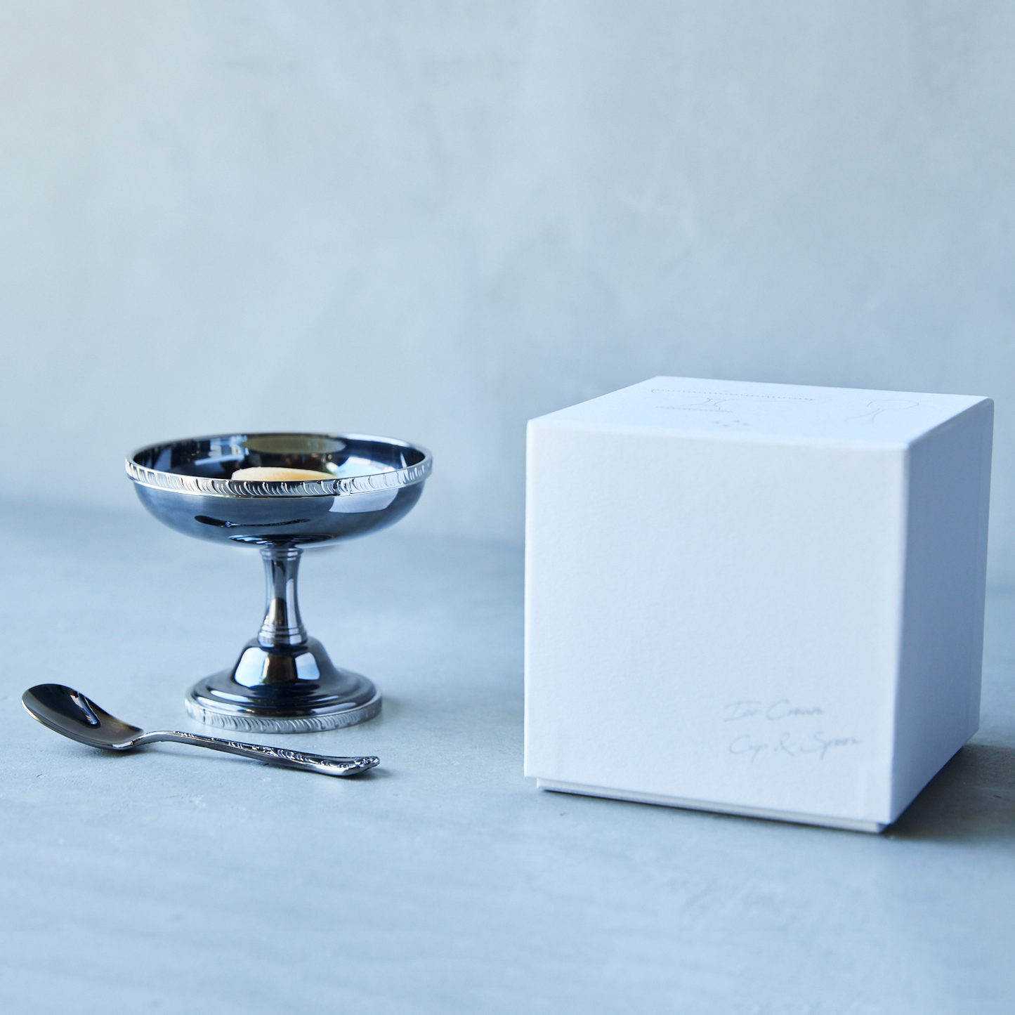 Ice Cream Cup & Spoon