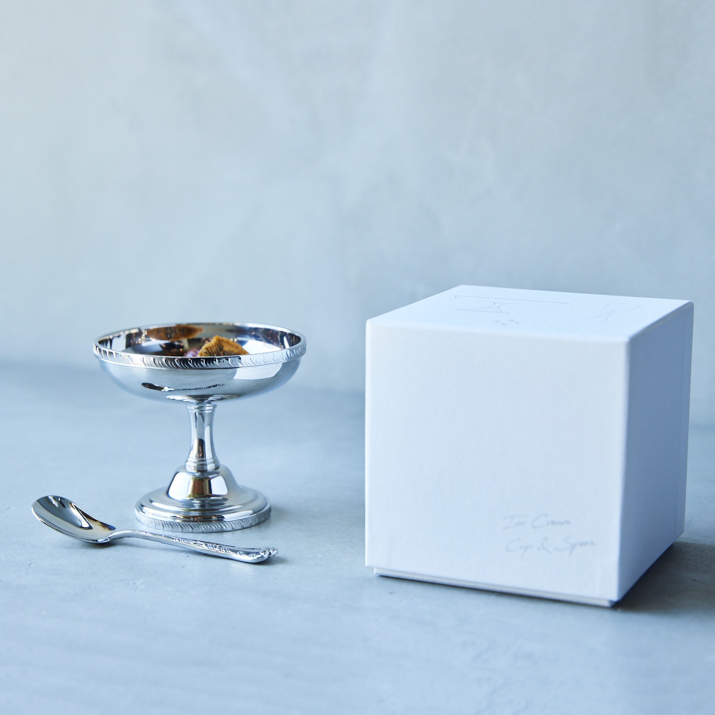 Ice Cream Cup & Spoon