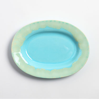 Naoko Hata Ceramics Oval Plate<br>Lake Water
