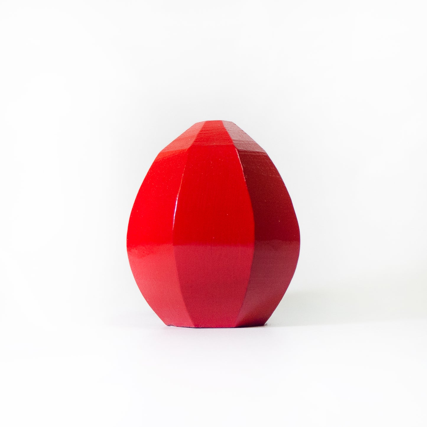 Vermilion Round Daruma figurine