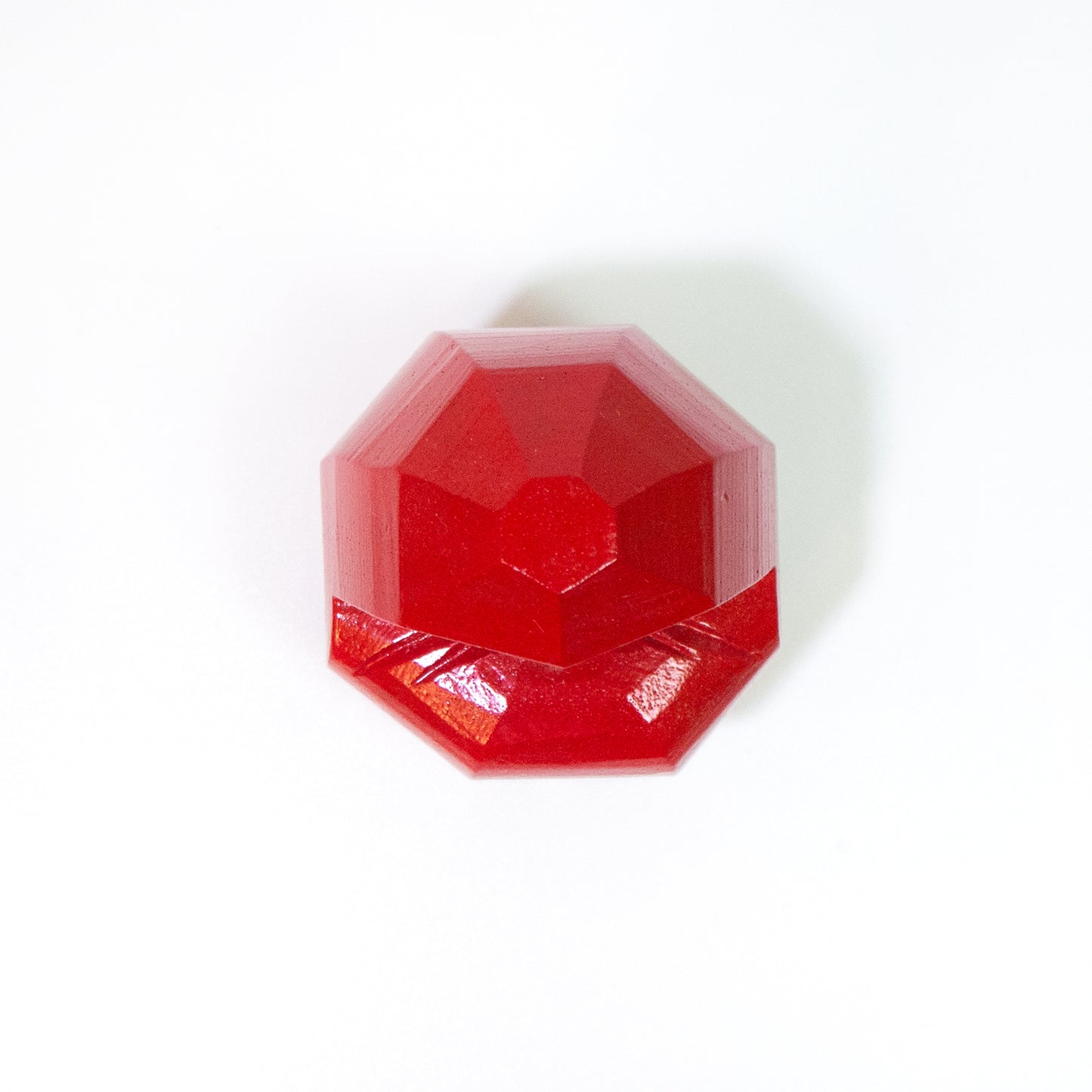 Vermilion Round Daruma figurine