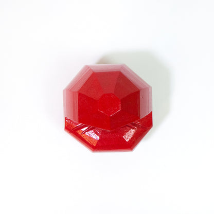 Vermilion Round Daruma figurine