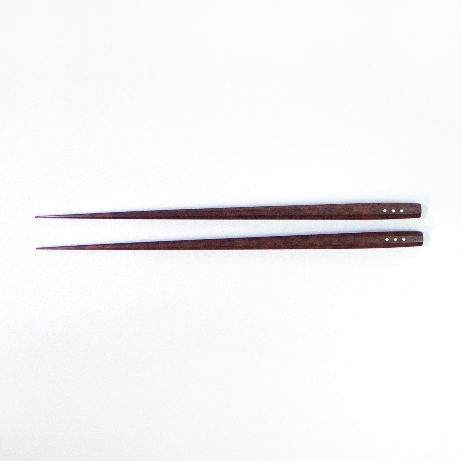 Snakewood Octagonal Chopsticks – Silver
