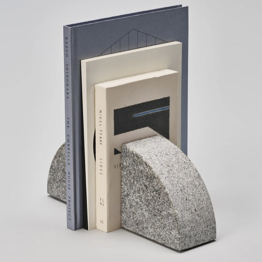 Arch-shaped Aji stone bookends