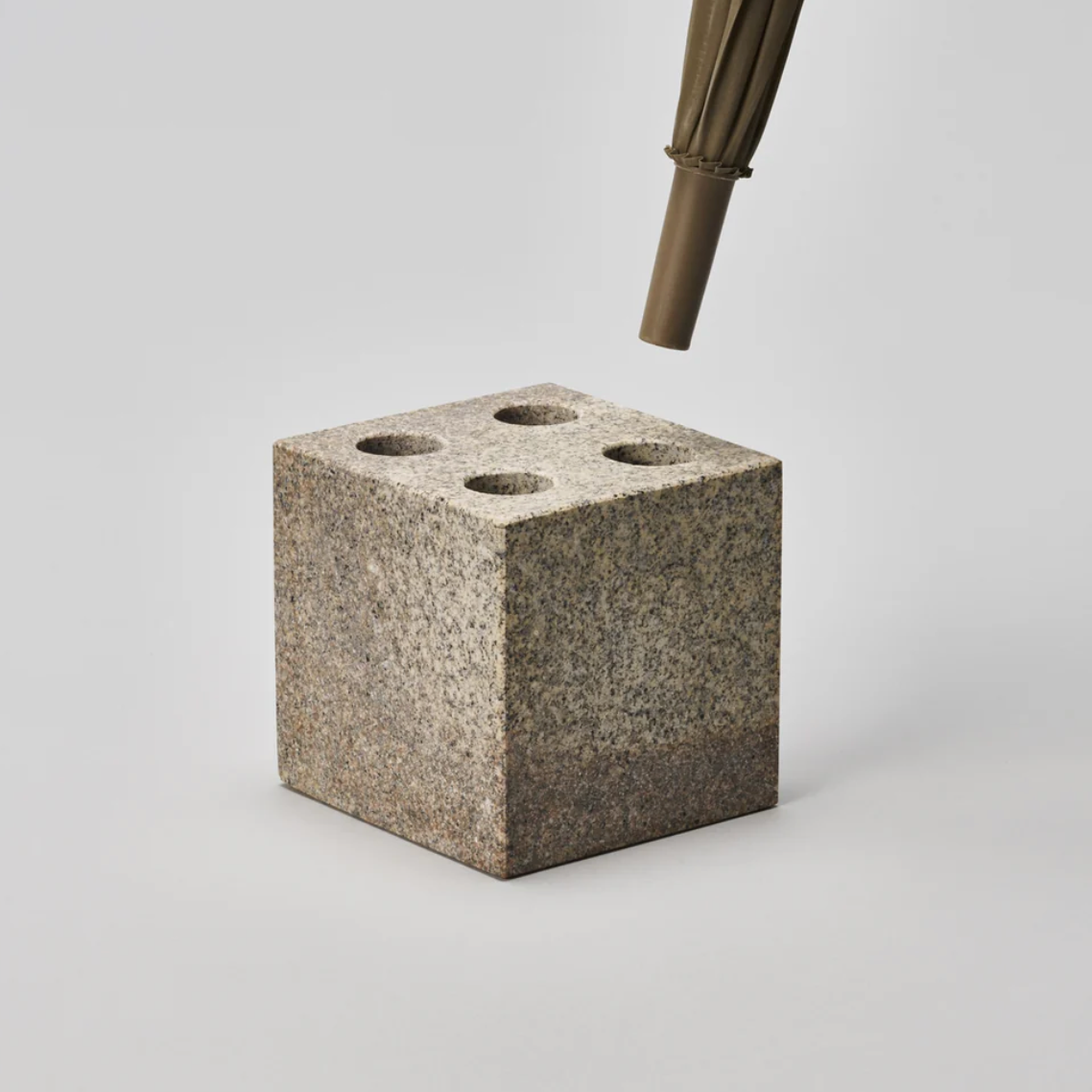 Aji Stone SS-Umbrella Stand / Cube / Sabi