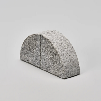 Arch-shaped Aji stone bookends