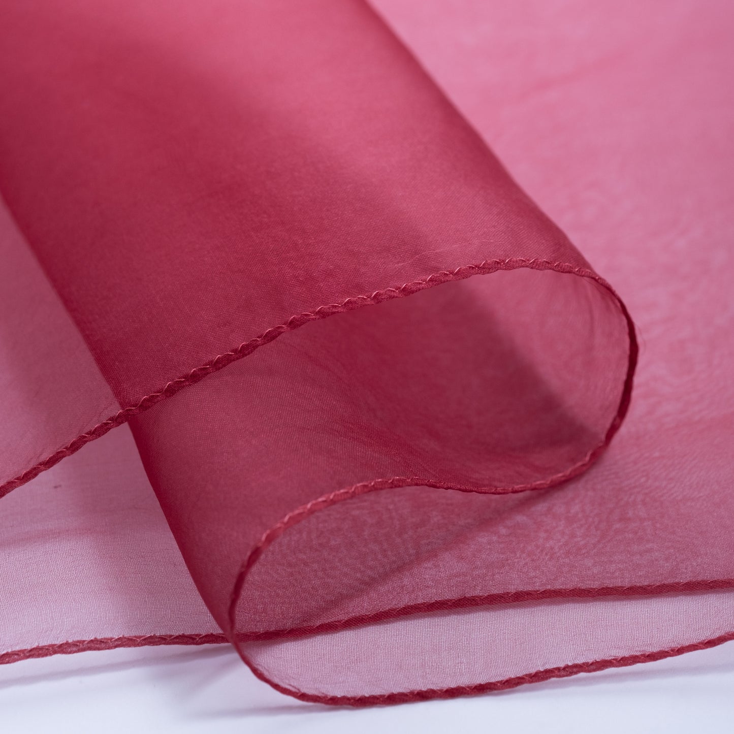 Atelier Shimura Silk Organza Stole<br>Sappanwood