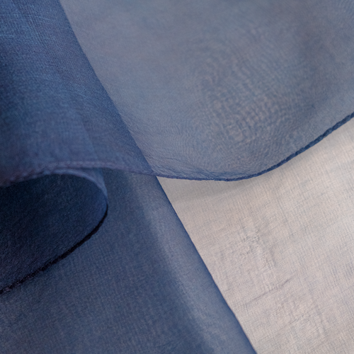 Atelier Shimura Silk Organza Stole<br> Ai (Indigo)