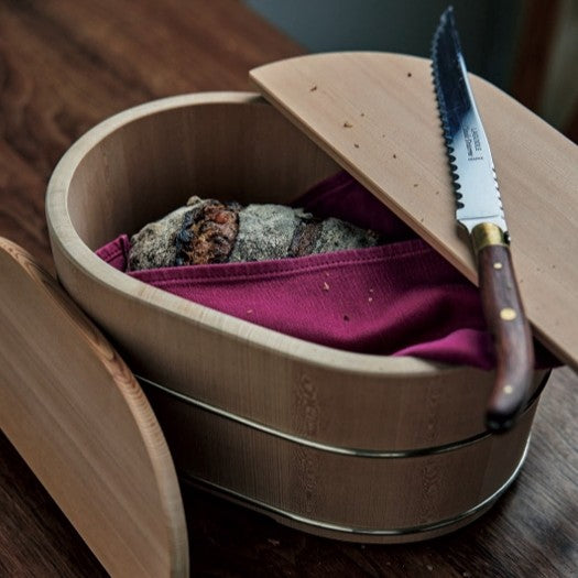 Natural Wood Oval Container