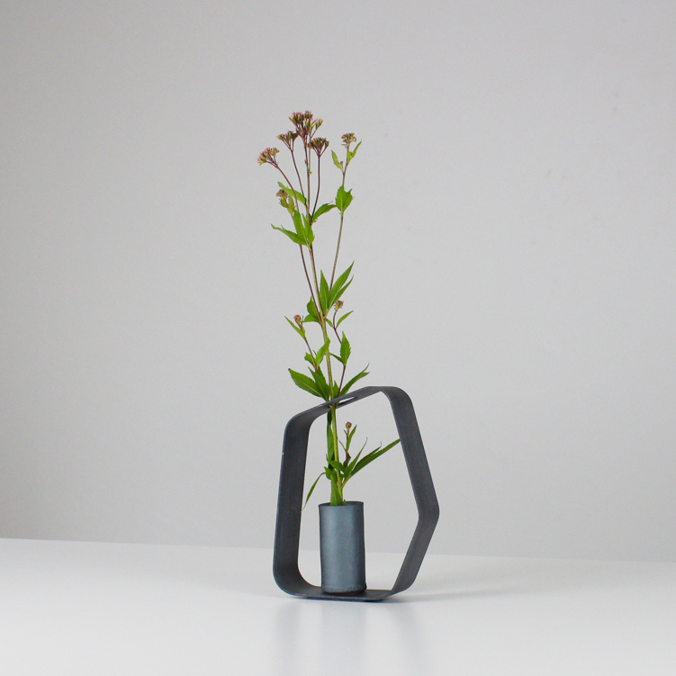 Flower Vase Sasae Storio ceramic bent maple Yasuda Kawara housewarming gift Japan