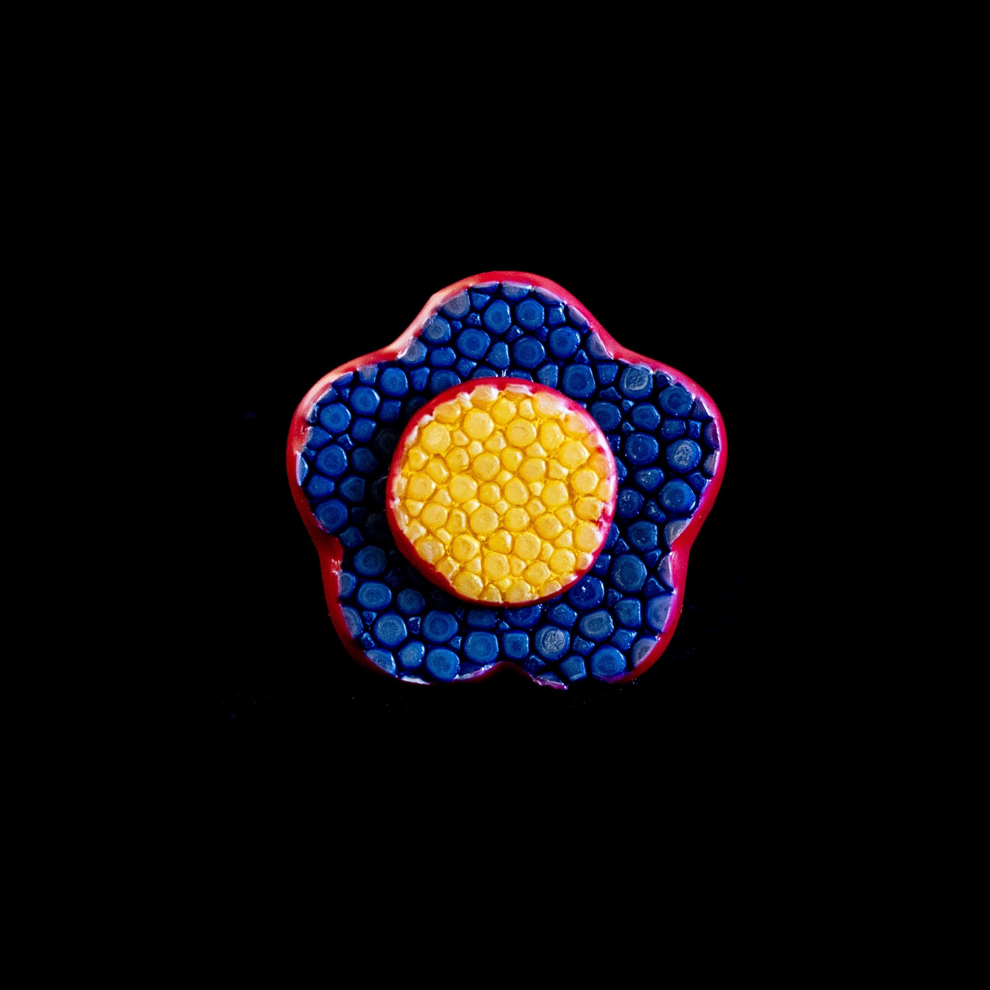 Go-One Stingray Boutonnière<br>Blue × Yellow