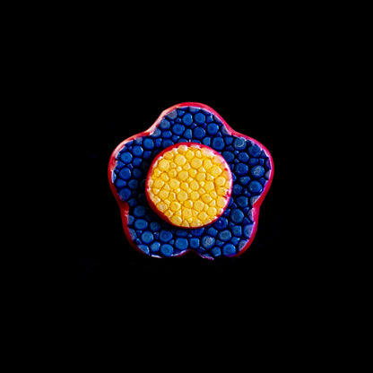 Go-One Stingray Boutonnière<br>Blue × Yellow