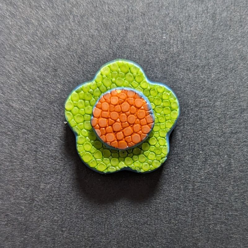 Go-One Stingray Boutonnière<br>Mint Green × Orange