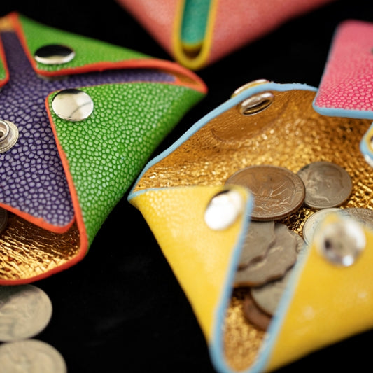 Go-One Stingray Leather Coin Case