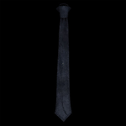 Stingray Leather Necktie<br>Black