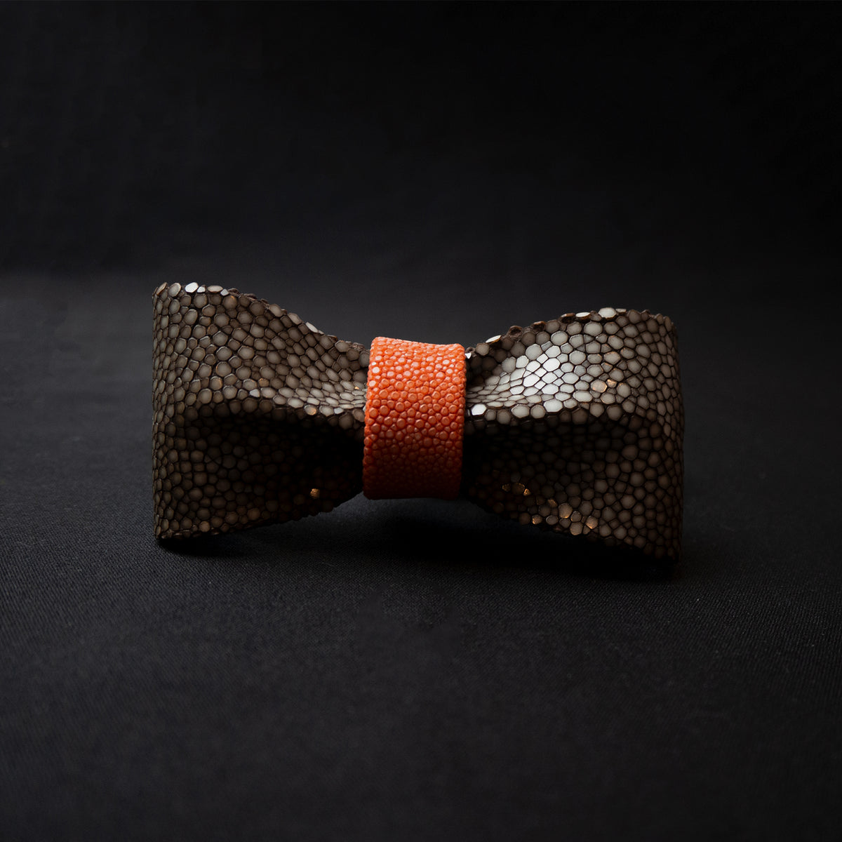 Stingray Bow Tie<br>Brown × Red
