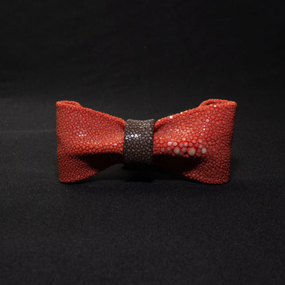 Stingray Bow Tie<br>Red × Brown