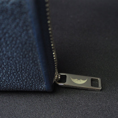 Go-One Stingray Leather Long Wallet<br>Zipper Detail